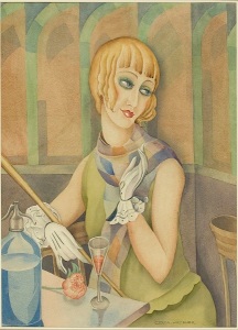 Lili Elbe by Gerda Wegener. From Wellcome Images. Wikimedia Commons: free of copyright.